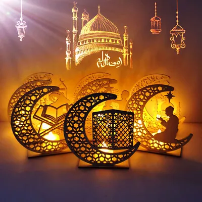 £4.45 • Buy Candle Light Holder Moon Star Islam Muslim Ramadan Pendant Ornament Home Decor