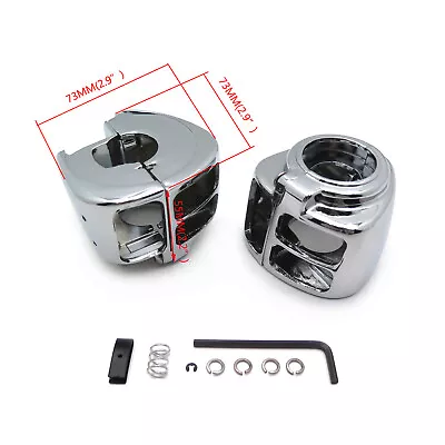 $20.07 • Buy Chrome Switch Housing Cover For Harley Sportster Dyna Softail V-Rod 2002-2010