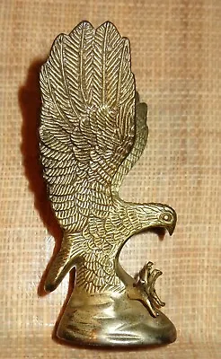 Vintage Brass American Bald Eagle Statue Figurine 5  BIRD Patriotic Americana • $12.95