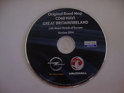 Vauxhall Opel DVD100 CD60 CD80 Navigation Disc UK/Ireland • £39.90