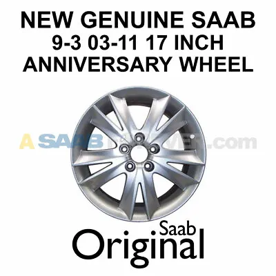 New Genuine Saab 9-3 17 Rim Inch Wheel 10 Spoke Alu 71 Rare Oem 12771524 • $349.99