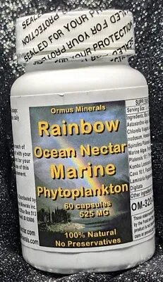 Rainbow Ocean Nector 60caps Energy Marine Phytoplankton Anti Aging Super Food • $30