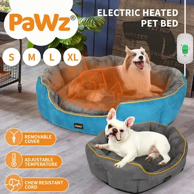 Pawz Electric Pet Heater Bed Heated Mat Cat Dog Heat Blanket Thermal Protection • $69.99