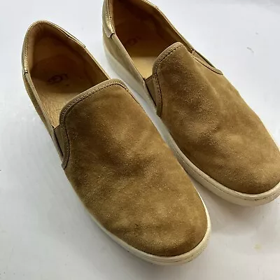 UGG Womens ALAMEDA Suede Slip On Comfort Shoes Sneakers Chestnut 10 • $28