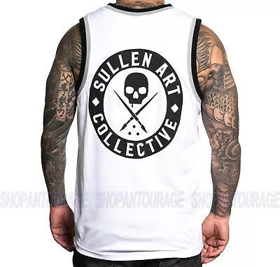 Sullen BOH Jersey SCM3181 New Premium Tattoo Skull Tank Top For Men | 2 Colors • $32.99
