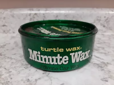 Vtg Turtle Wax T-17 Minute Car Silicone Metal Tin Can 1982 Automotive Decor Shop • $8.99