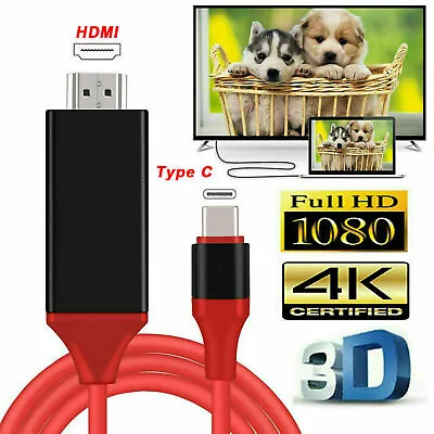 MHL USB-C Type C To HDMI 1080P HD TV Cable Adapter For Android Phones Samsung LG • $7.94