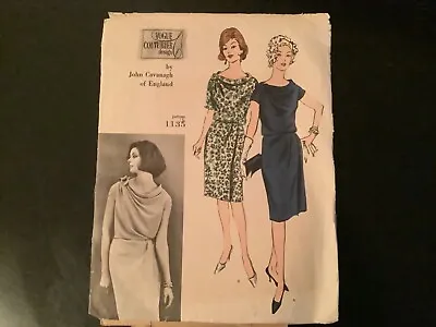 Rare Vintage Vogue Couturier Design Sewing Pattern 1135 Cavanagh Sz 12 Dress • $45