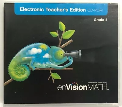 4th Grade EnVision ELECTRONIC TEACHER'S EDITION  CD-ROM - Hard Case (2009) • $74.99