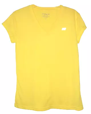 Marika Women's Sz M Yellow V-neck Short Sleeve Performance Tee • $8