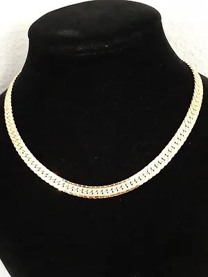 Monet Women Gold Tone 16 Inch Chain Necklace Flat NWOT. Excellent Condition. • $24