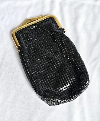 VINTAGE BLACK MESH CIGARRETEES/SUNGLASSES CASE - 80s GOOD CONDITION • $75