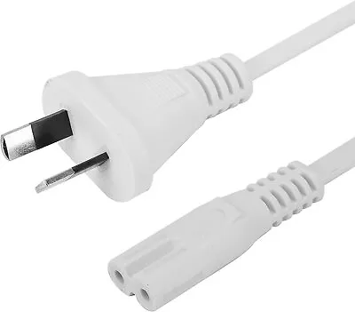 $13.29 • Buy 2m 2 Pin Core Figure 8 IEC-C7 AC Power Cord Cable Lead AU Plug (6.6ft) Notebook,