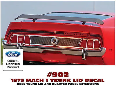 902 1973 MACH 1 MUSTANG - TRUNK STRIPE With MACH 1 - NAME IN STRIPE - LICENSED • $39.95