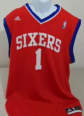 NBA Philadelphia '76ers Red Carter-Williams Adidas Replica Jersey Mens L • $24.95