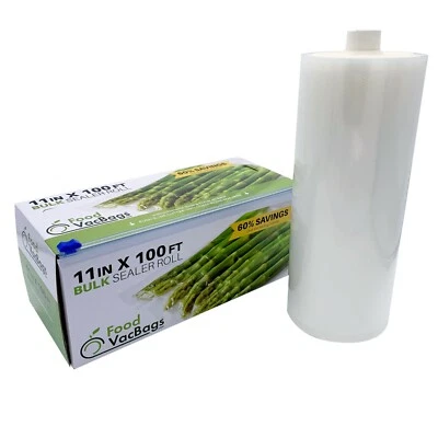 $25.99 • Buy 11  X 100' Vacuum Sealer Roll FoodVacBags Box With Cutter