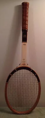 Vintage Wilson Signature Butch Buchholz Tennis Black Racket Balls Net Court • $19.95