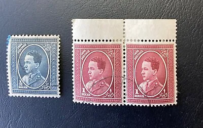 £16.99 • Buy IRAQ STAMPS, KING GHAZI 1d Pair And 1/2d USED