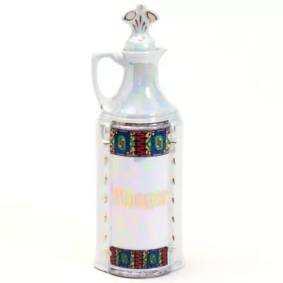 Vintage MEPOCO WARE Iridescent Vinegar Cruet Style #2141 • $25