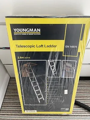 £180 • Buy Youngman Aluminium Telescopic Loft Ladder - 2.6m