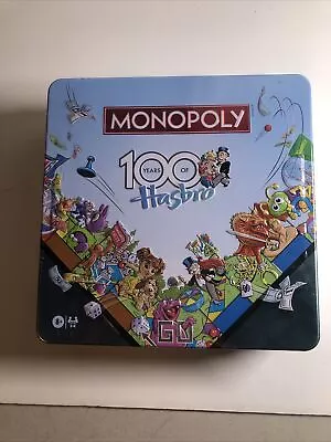 WS Game Company Monopoly Hasbro 100th Anniversary Edition Collectible Tin New • $31.50