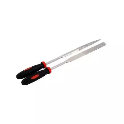 £3.50 • Buy 2pc DIAMOND SHARPENING FILE SET KNIFE SCISSORS GLASS TAPER HALF ROUND FILES