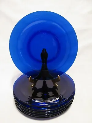 MORGANTOWN 4 GOLF BALL COBALT BLUE SIDE/ LUNCHEON PLATES DEPRESSION GLASS Lot2 • $39