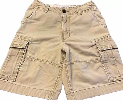 Vintage Abercrombie And Fitch Tan Cargo Shorts Youth Size   14 • $16.99