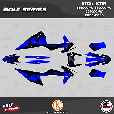 Graphics Kit For KTM 150XC-W 250XC-W 300XC-W 2020 2021 2022 2023 Bolt - Blue • $214.12