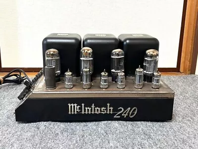 McIntosh MC240 Tube Amplifier Black Operation Confirmed Used From JAPAN • $2880