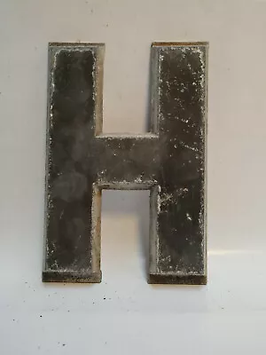 Vintage DRIVE-IN Movie Theatre MARQUEE LETTER - H - Black Metal 22cm Cinema Sign • $11.06