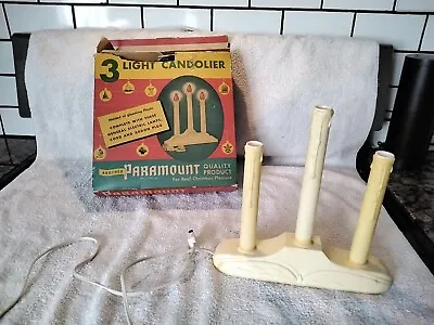 Vintage Christmas Paramount 3 Light Candolier Window Candle • $5