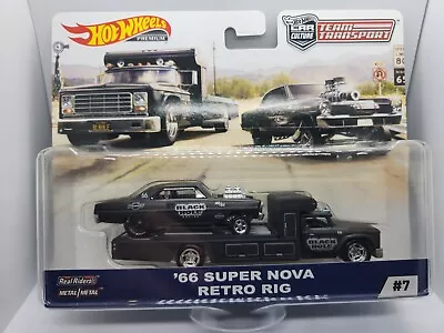 Hot Wheels 66 Super Nova Retro Rig #7 Team Transport Car Culture Black Gasser • $39.90