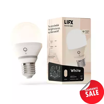 LIFX WiFi Smart Light Bulb White E27 LED Globe Lamp Alexa Google Home 800 Lm • $25