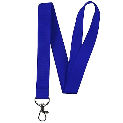 Blue Fabric Lanyard ID Badge Key Holder Case Pocket Neck Strap Name Tag • $4.11