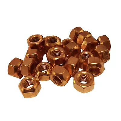 Copper Flashed Exhaust Manifold Nuts M8 X 1.25 M10 X 1.5 Pitch High Temperature • £7.79