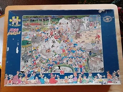 Jan Van Haasteren Vintage 1000 Piece Jigsaw Puzzle. The Zoo. 01491 Jumbo.  • £3.29