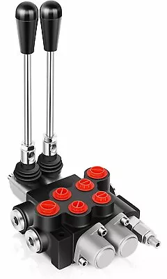 2 Spool 11 GPM Hydraulic Control Valve Double Acting Tractor Loader W/ Joystick • $54.99