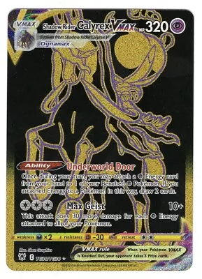 Pokemon Shadow Rider Calyrex Vmax Astral Radiance TG30/TG30 Ultra Holo Rare NM • $2.99