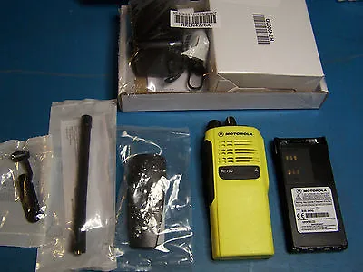  Motorola HT750 VHF 136-174MHz 16 Channel  New In Box Tested Yellow Case • $399.90