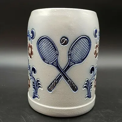 Vintage Goebel Stein Merkelbach Salt Glaze Mug Tennis W. Germany Salzglasur • $23.99