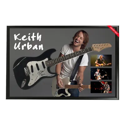 Keith Urban Hand Signed Framed Full Size Stratocaster Guitar Online Certificate  • £769.10