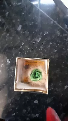 New In Box Vintage 1930s Perfumed Flower Brooch With Real Mink • £16.72