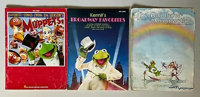 Jim Henson's Muppets / Muppet Show Sheet Music For Piano - 3 Books Used Kermit • $38.98