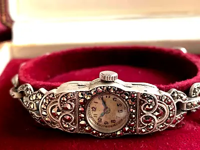 Marcasite Bucherer Quartz Lady Watch • $125