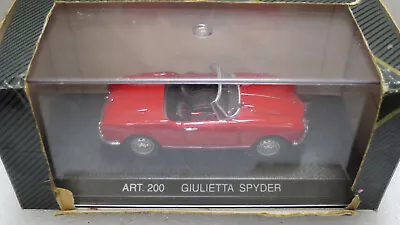 1/43 Detail Cars Platinum Alfa Romeo Giulietta 1958 Spyder Red #200 See Photos • $29.99