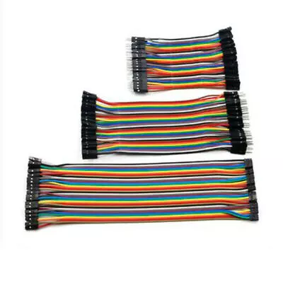 40P DuPont Cables 10-40 M-F M-M F-F Color Jumper Breadboard Wire GPIO Pi Arduino • $57.10