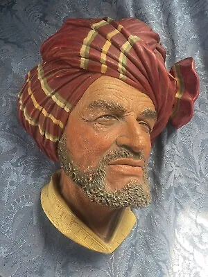 Vintage Bossons Chalk Head Of 'Abdhul' Man In A Turban  • $24.99