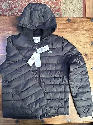 LACOSTE Men’s Black BH1531-C31 Jacket Size FR 50 US M • £99