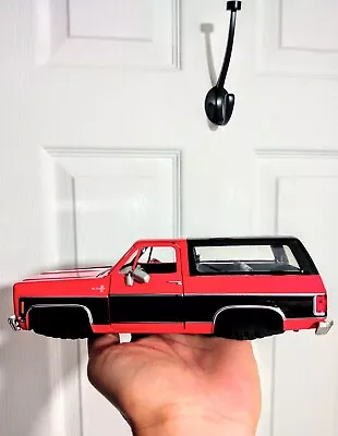 No Rims Jada Toy Just Truck 1:24 Scale 1980 Chevy Blazer K5 Model Red Loose • $28